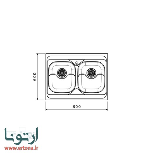 سینک روکار بیمکث مدل 935